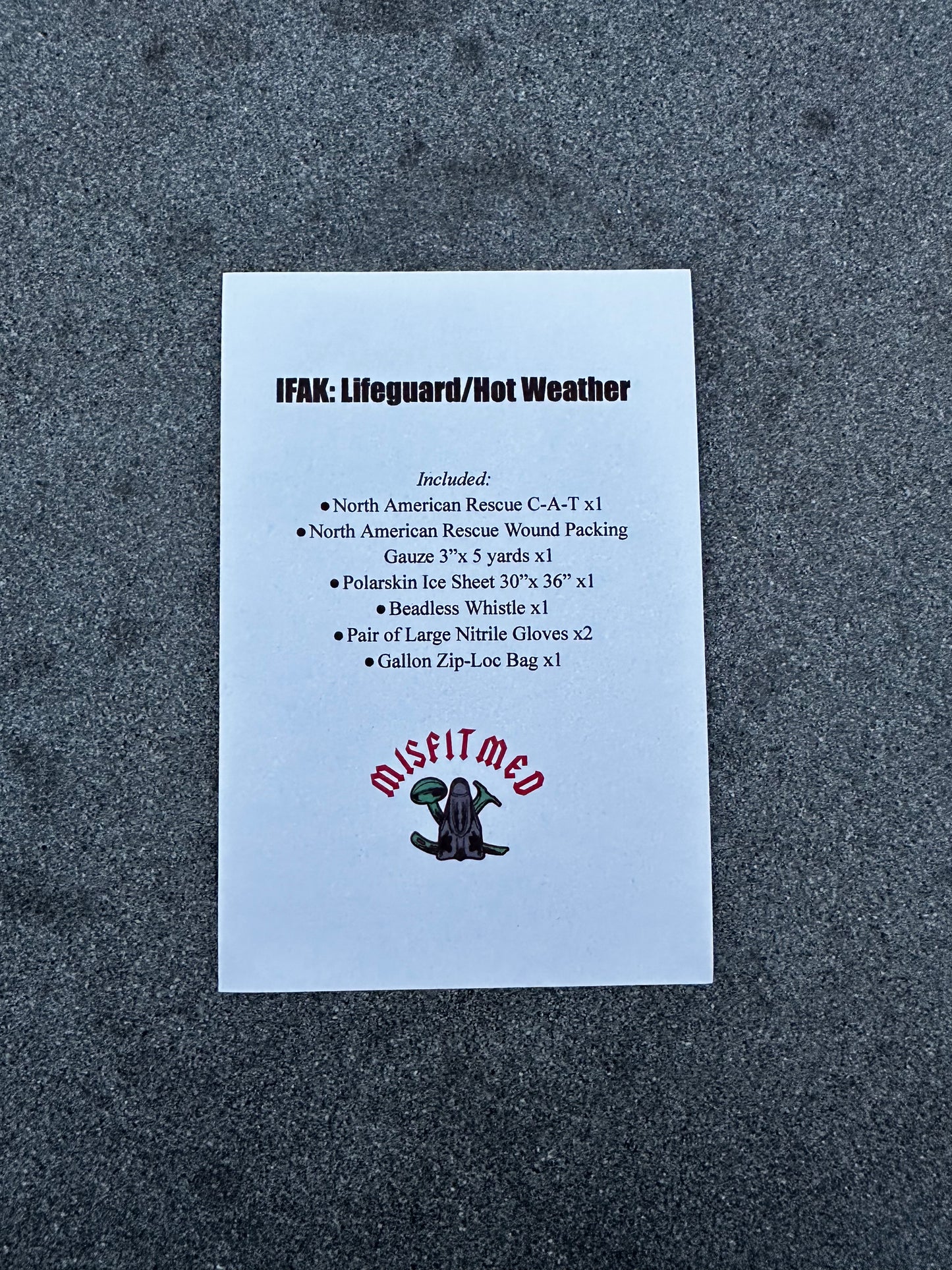 Lifeguard/Hot Weather IFAK