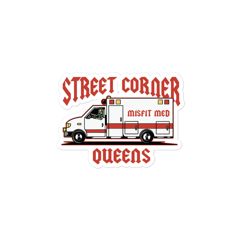 Street Corner Queens Sticker