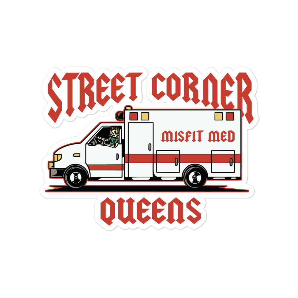 Street Corner Queens Sticker