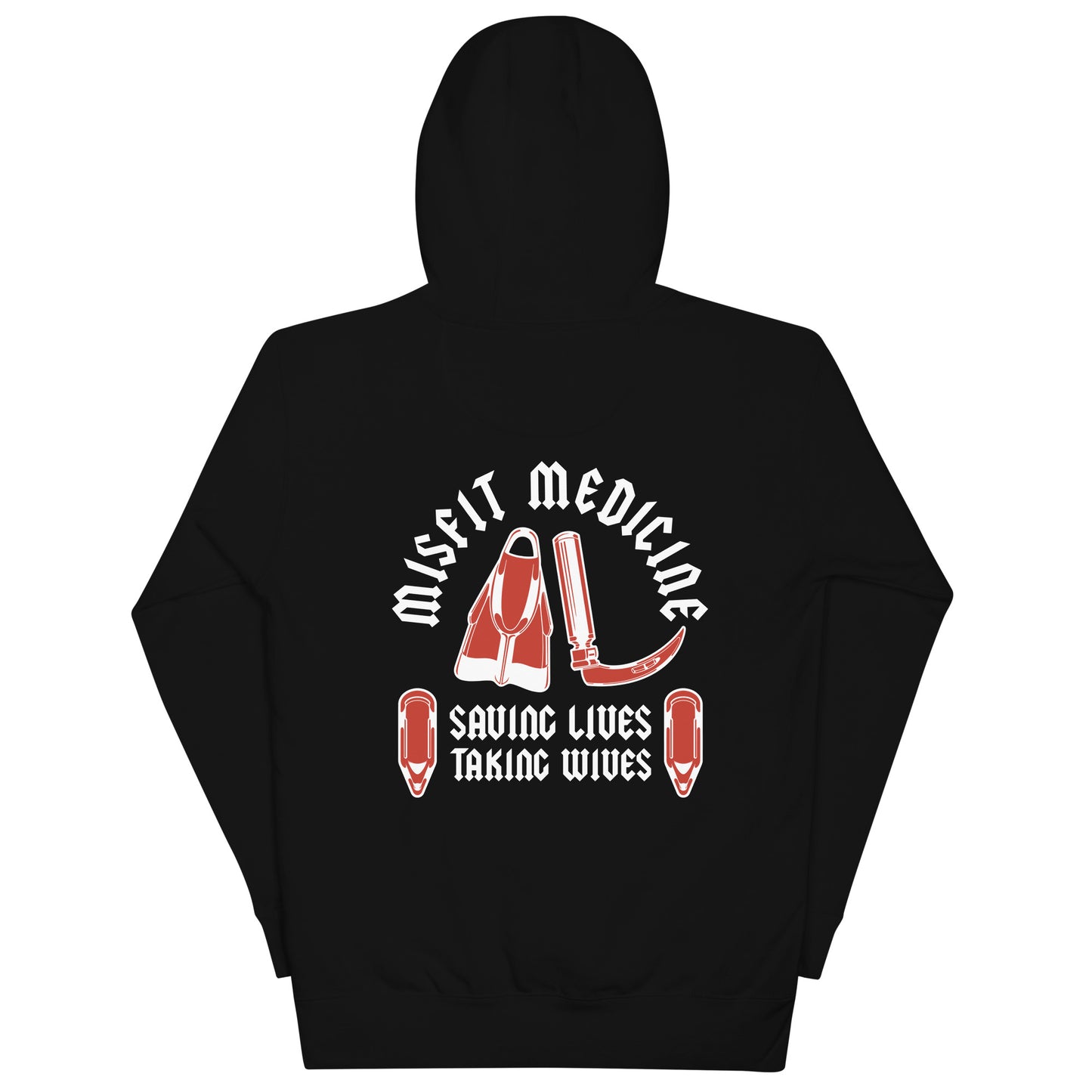 Saving Lives Taking Wives Hoodie Black